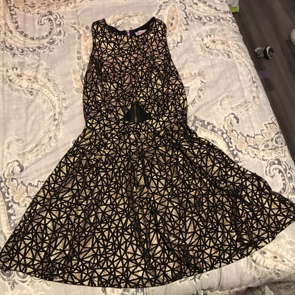 Gold And Black Dress